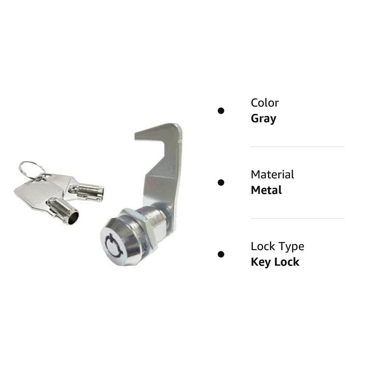 CUTE 4 U Homak Tool Box, 5/8" Tubular Cam Lock 90 Degreeï¼ŒHook cam; Replacement Lock, KA for Homak - Image 2